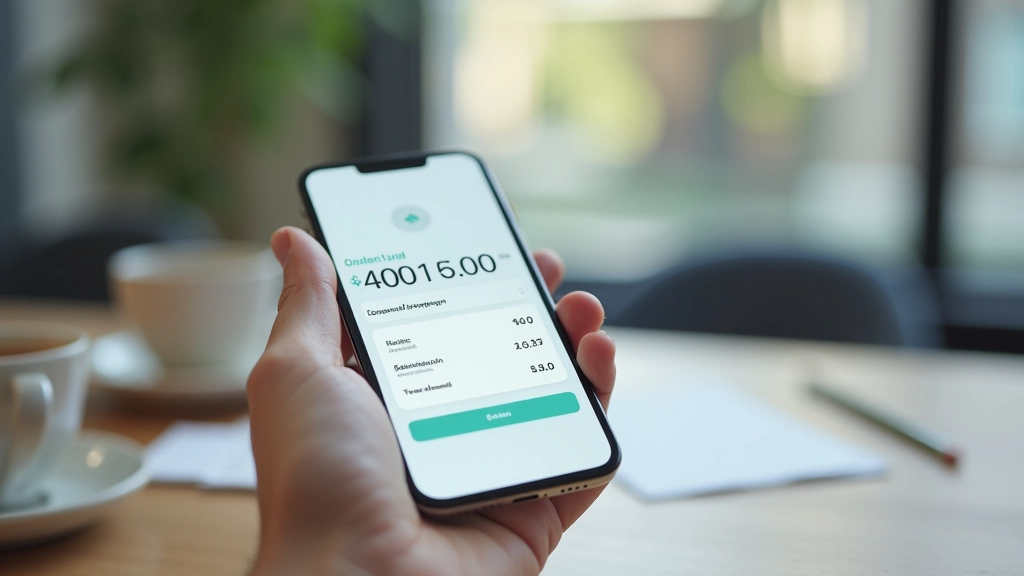 Bankovní spořicí účet na mobilním telefonu, online bankovnictví a správa peněz